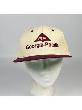 Vintage Georgia Pacific Trucker Snapback Hat Cobra Caps 5 Panel Adjustable